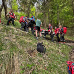 Bergwacht rettet drei Verletzte aus dem Kirchholz, vom Zwiesel und vom Predigtstuhl